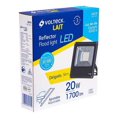 Reflector LED para exteriores 20W 6500K, VOLTECK | REF-301L | 48219