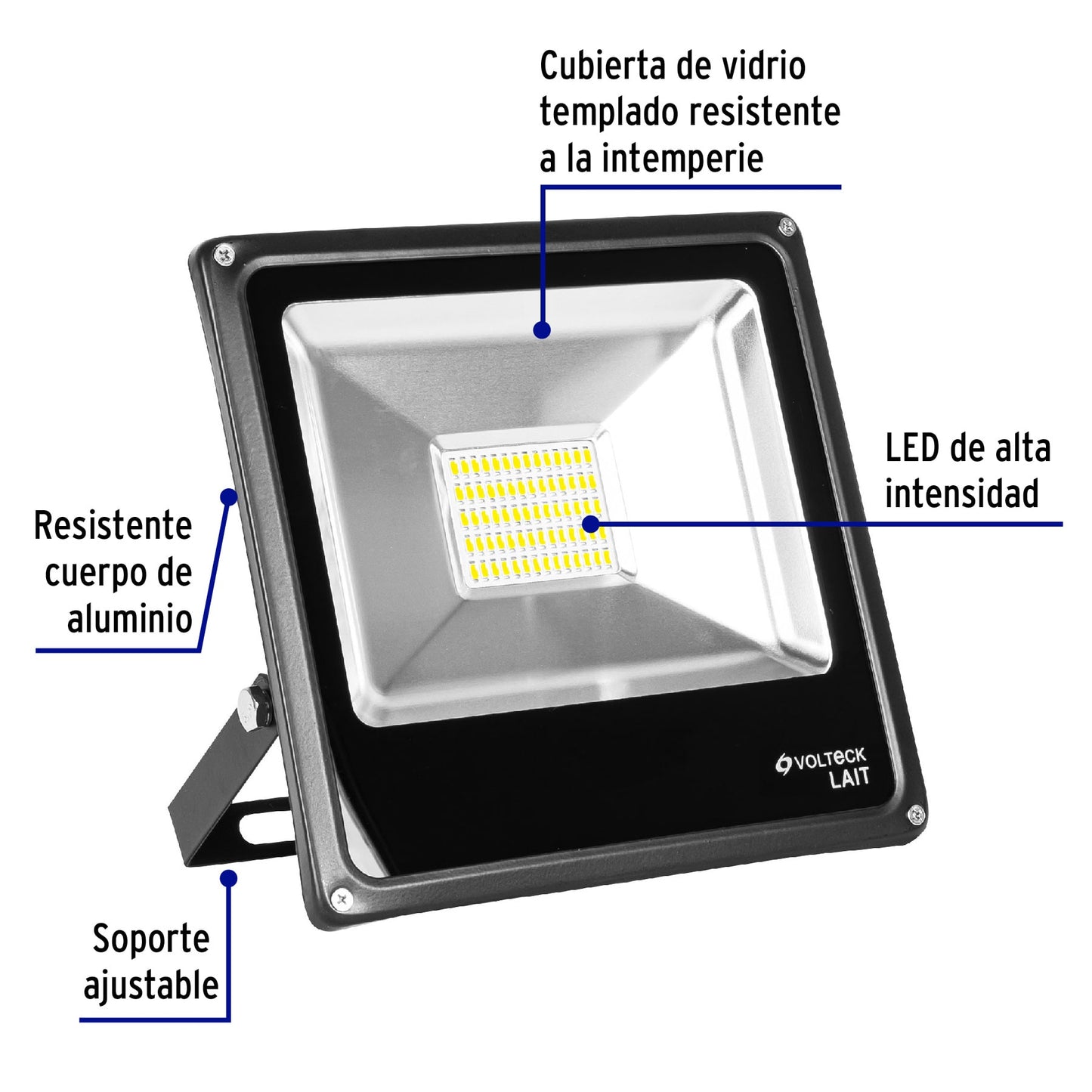 Reflector LED para exteriores 30W 6500K, VOLTECK | REF-302L | 48220