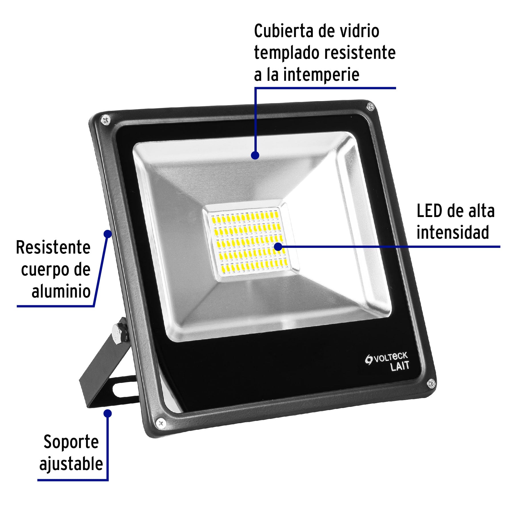 Reflector LED para exteriores 30W 6500K, VOLTECK | REF-302L | 48220