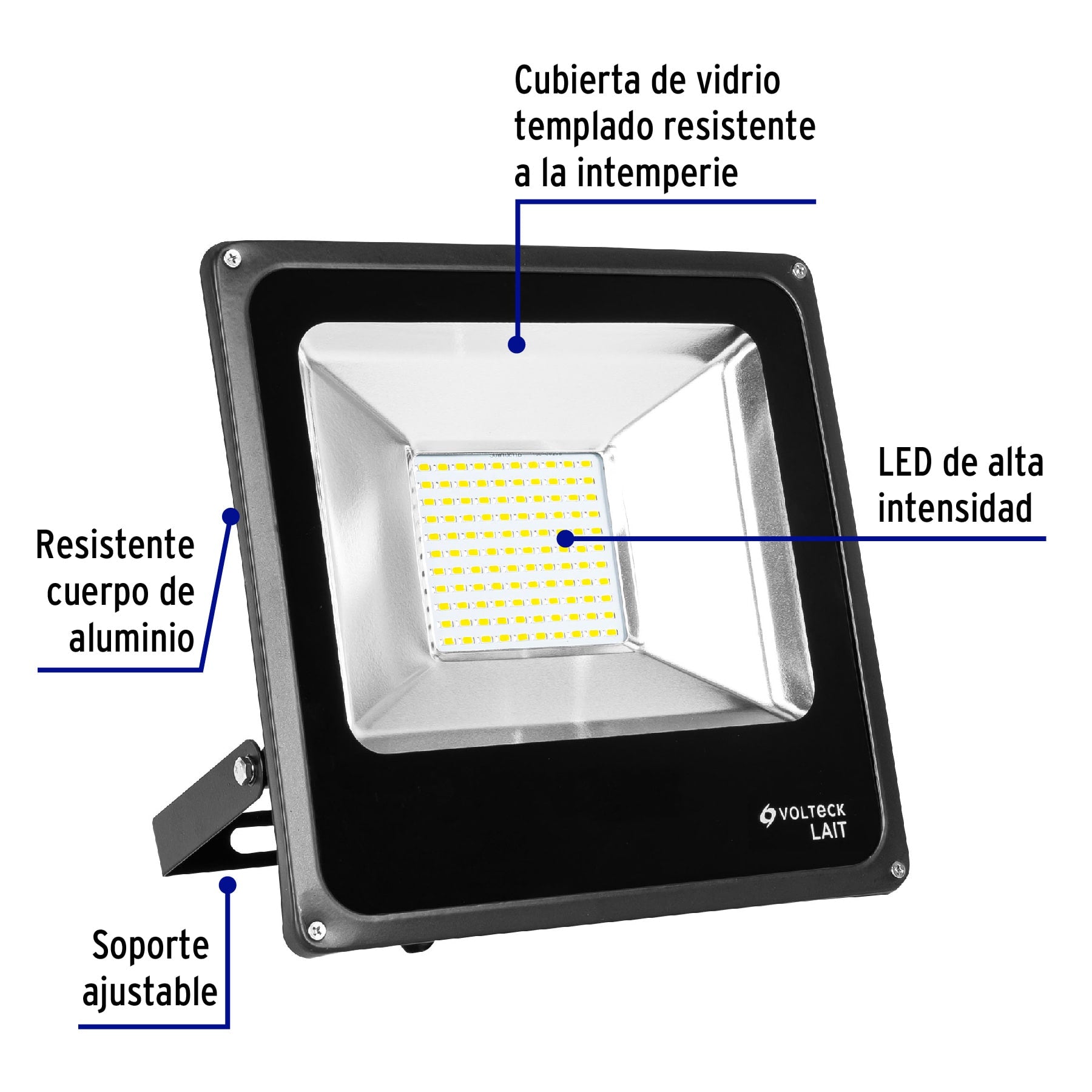 Reflector LED para exteriores 50W 6500K, VOLTECK | REF-303L | 48221