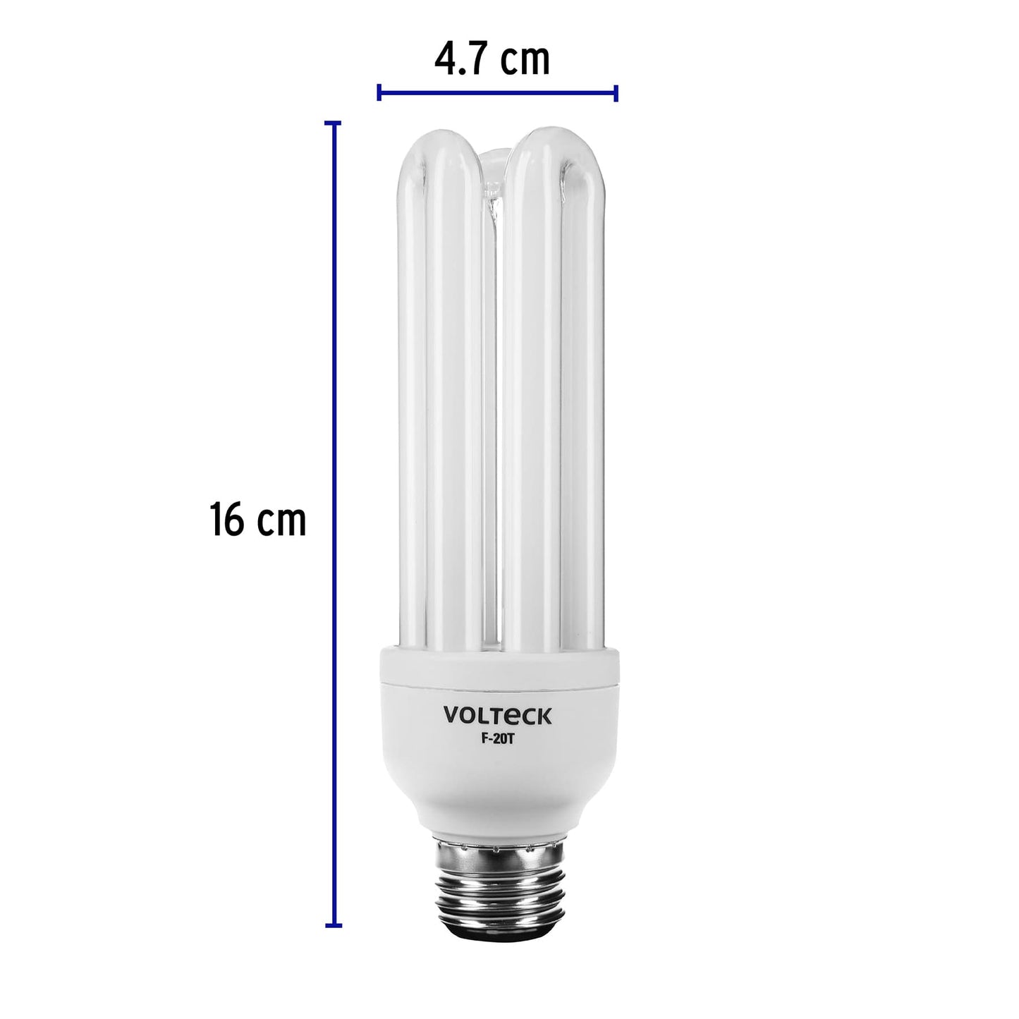 Lámpara triple T4 20 W luz de día en blíster, Volteck | F-20T | 48226