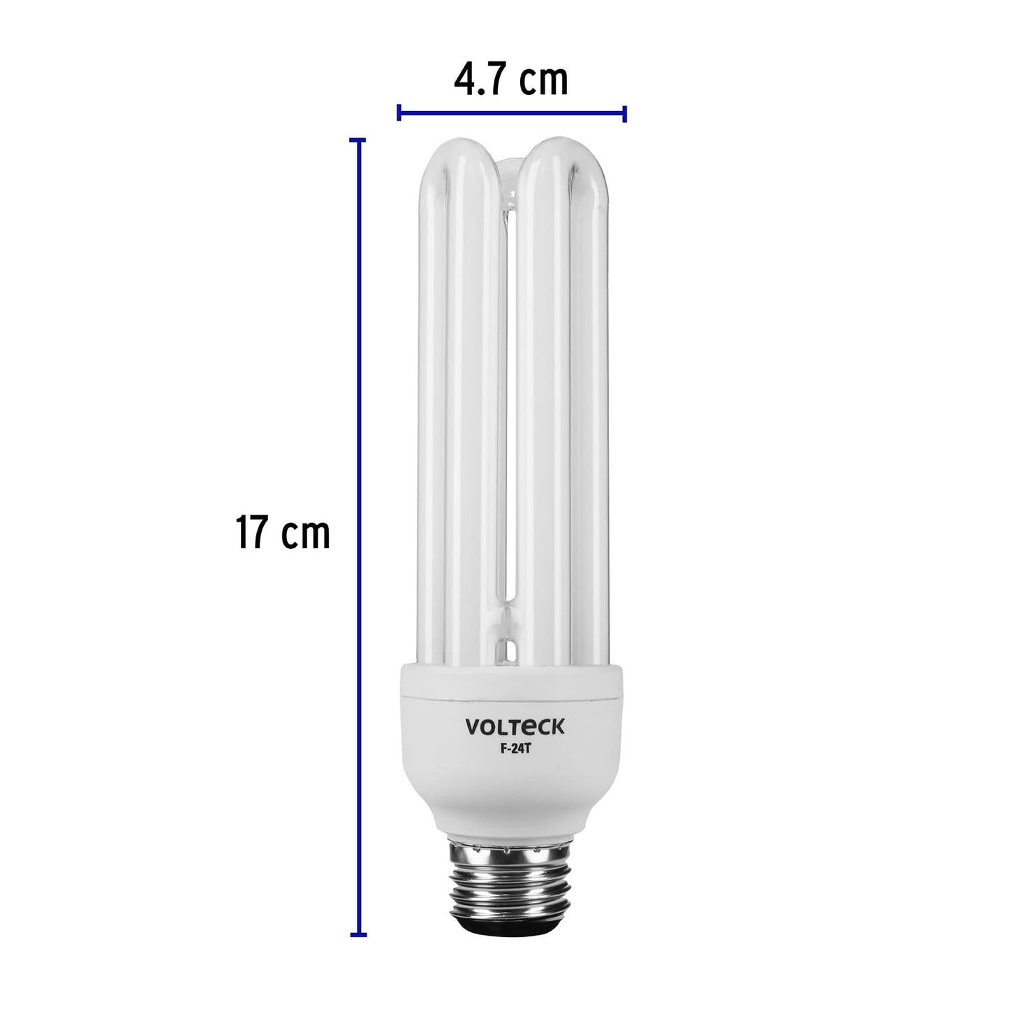 Lámpara triple T4 24 W luz de día en blíster, Volteck | F-24T | 48227