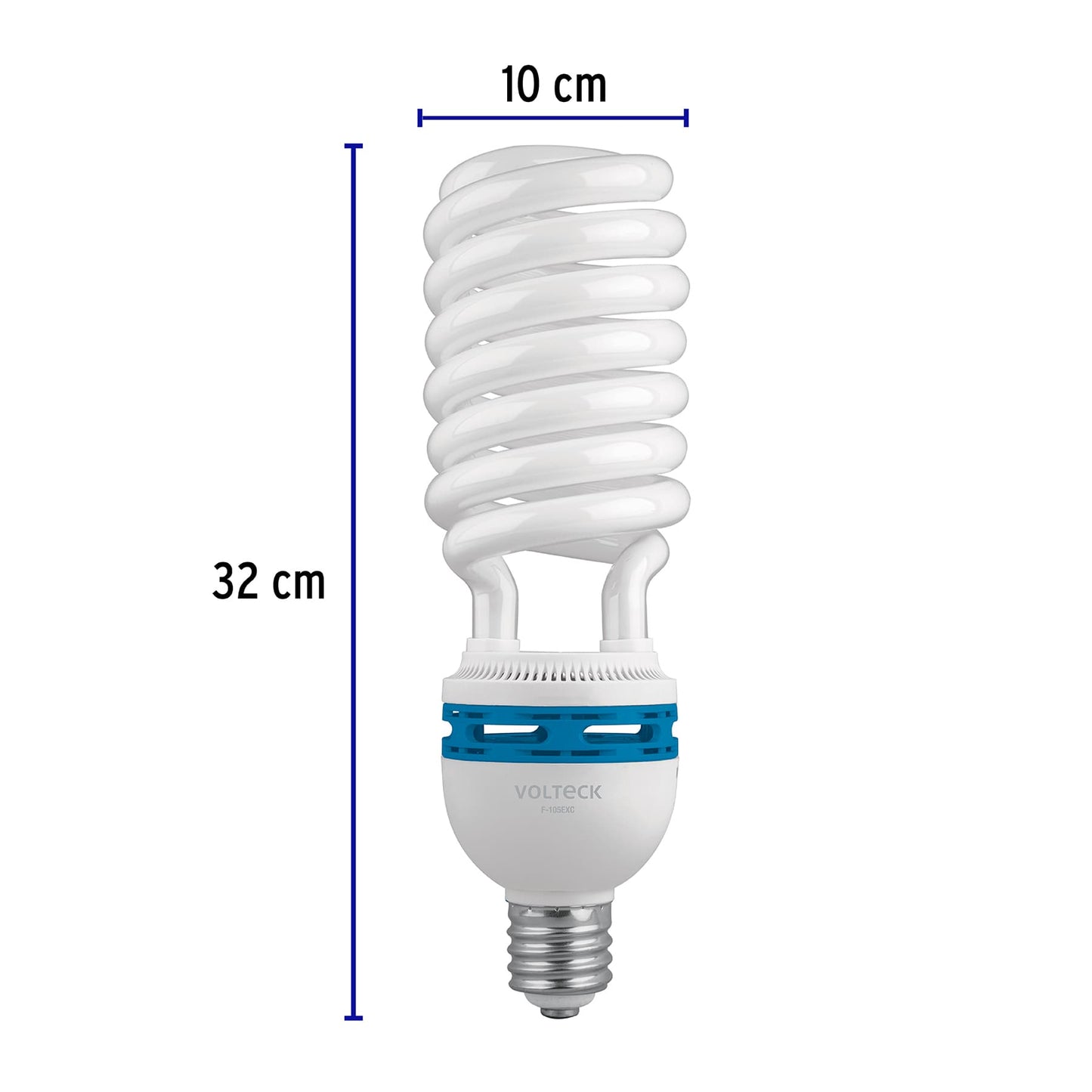 Lámpara espiral 105 W base mogul E39 220 V luz día, caja | F-105EXC | 48261