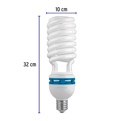 Lámpara espiral 105 W base mogul E39 220 V luz día, caja | F-105EXC | 48261