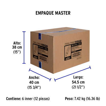 Lámpara espiral 105 W base mogul E39 220 V luz día, caja | F-105EXC | 48261