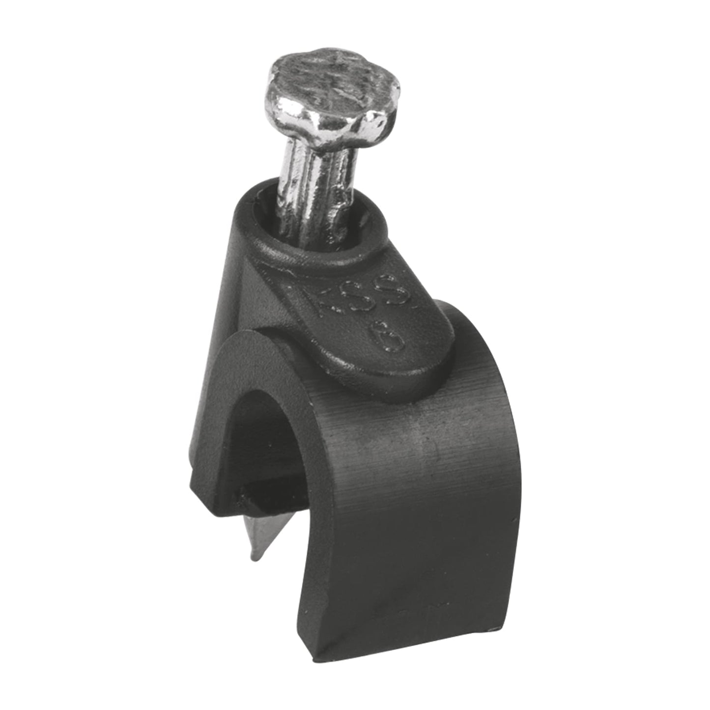 Bolsa con 20 grapas negras de 6 mm para cable redondo | GCU-6N | 48270