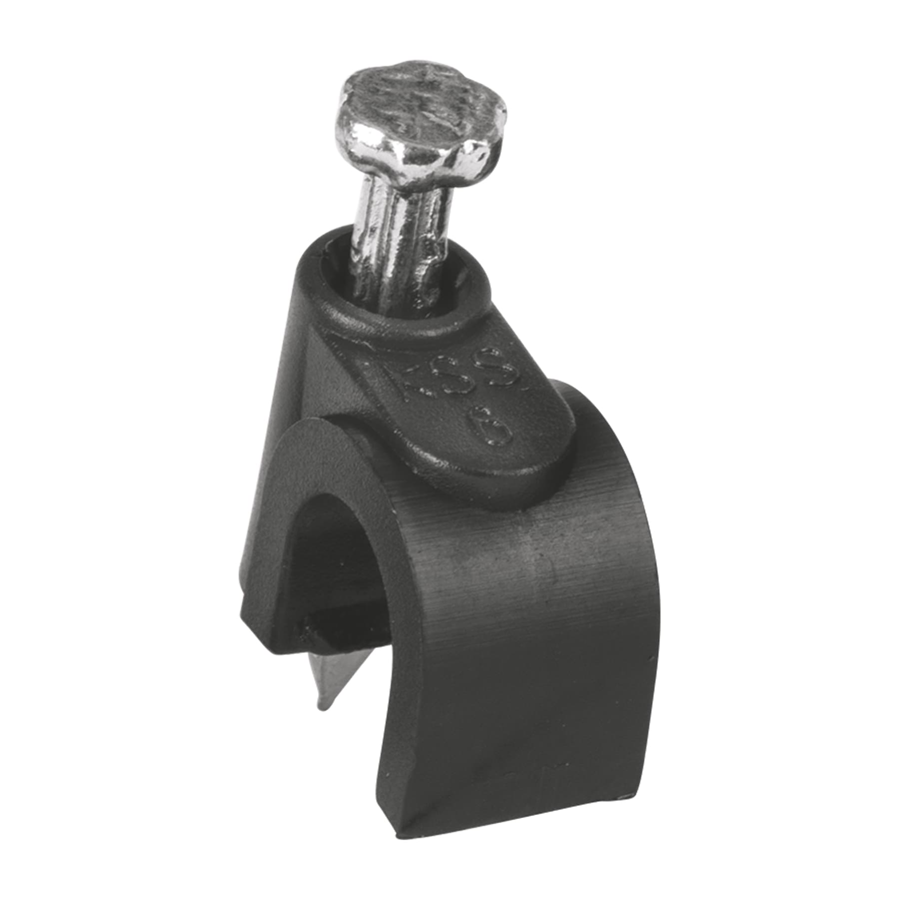 Bolsa con 20 grapas negras de 6 mm para cable redondo | GCU-6N | 48270