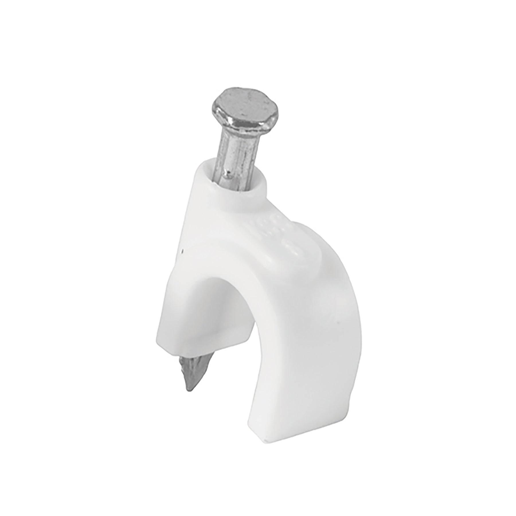 Bolsa con 20 grapas blancas de 8 mm para cable redondo | GCU-8B | 48273