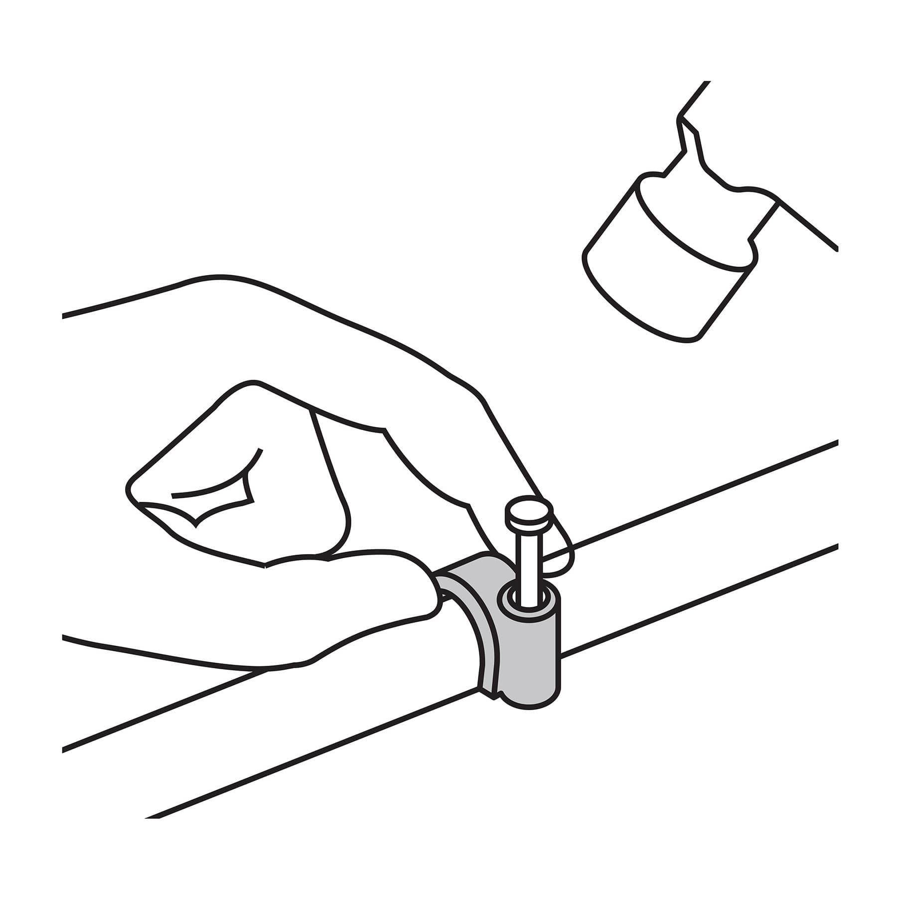 Bolsa con 20 grapas blancas de 8 mm para cable redondo | GCU-8B | 48273