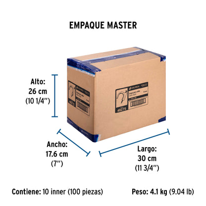 Bolsa con 20 grapas blancas de 12 mm para cable redondo | GCU-12B | 48275