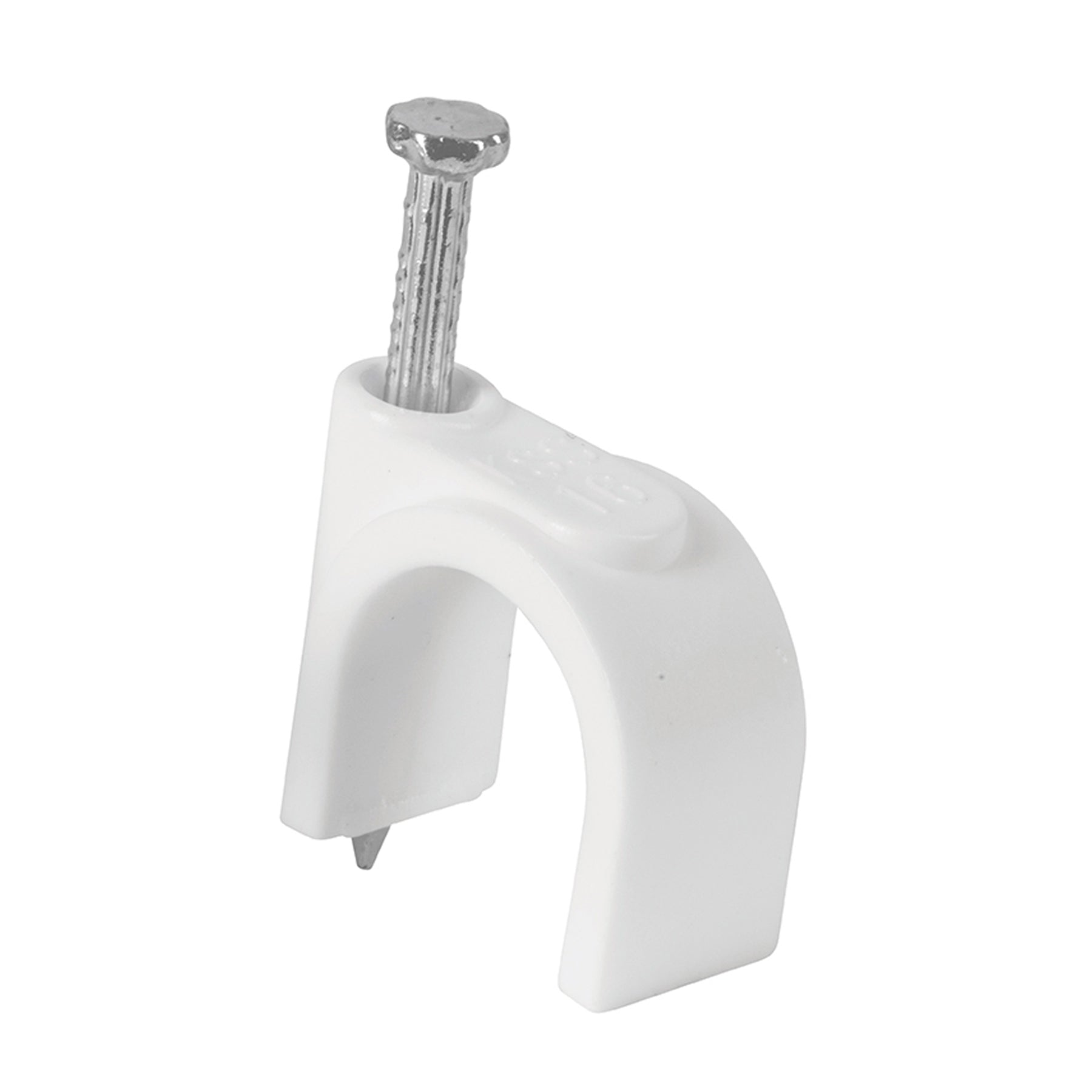 Bolsa con 20 grapas blancas de 16 mm para cable redondo | GCU-16B | 48276