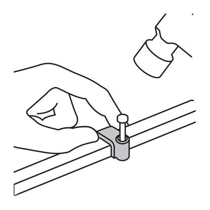 Bolsa con 20 grapas blancas de 5 x 8.5 mm para cable plano | GPL-8B | 48278