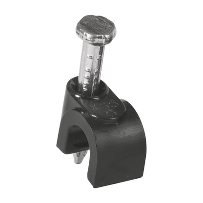 Bolsa con 20 grapas negras de 5 mm para cable redondo | GCU-5N | 48280