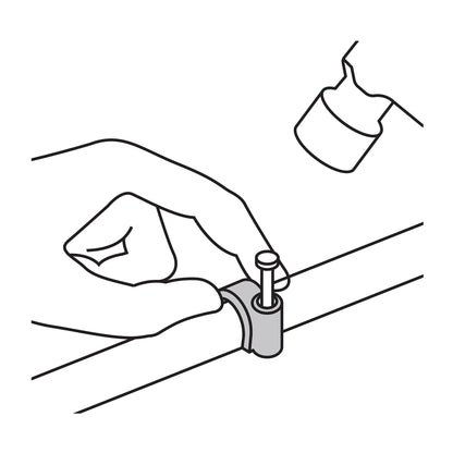 Bolsa con 20 grapas negras de 16 mm para cable redondo | GCU-16N | 48284