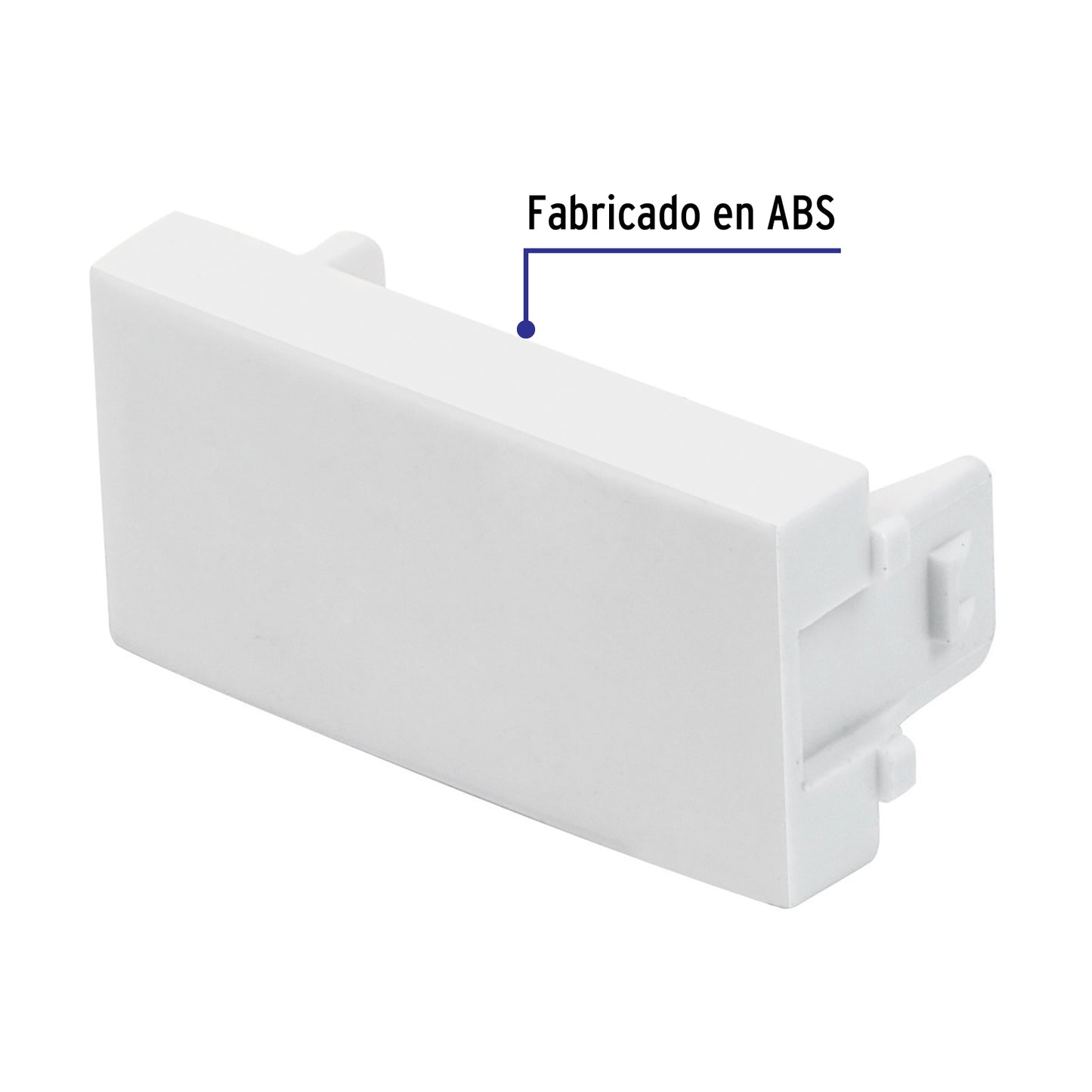 Tapón ciego, línea Oslo, color blanco, Volteck | TA-OB | 48314