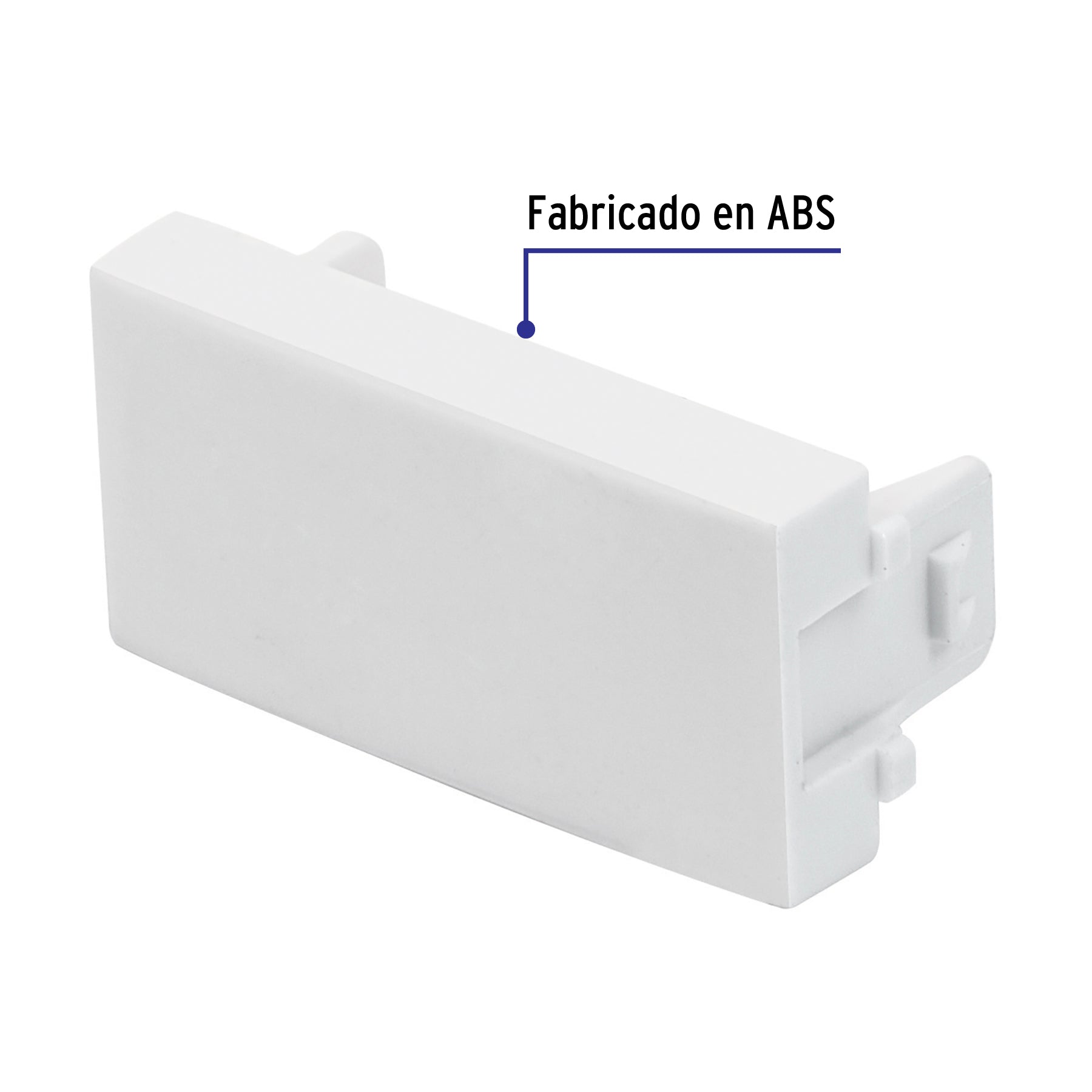 Tapón ciego, línea Oslo, color blanco, Volteck | TA-OB | 48314