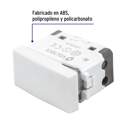 Interruptor de 3 vías, línea Oslo, color blanco, Volteck | APSE-EOB | 48321