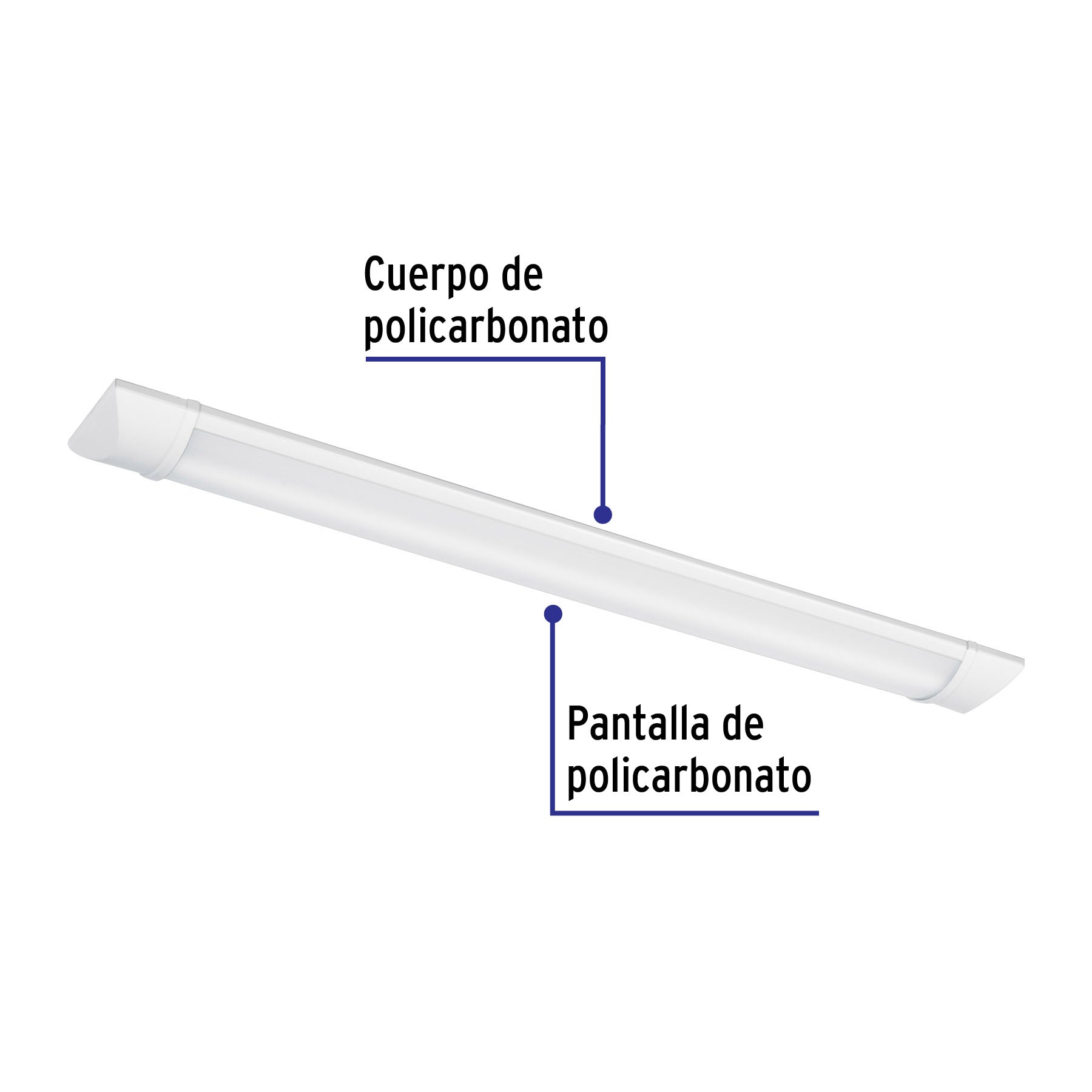 Luminario lineal delgado de LED 18 W para gabinete, Volteck | GAB-201L | 48390