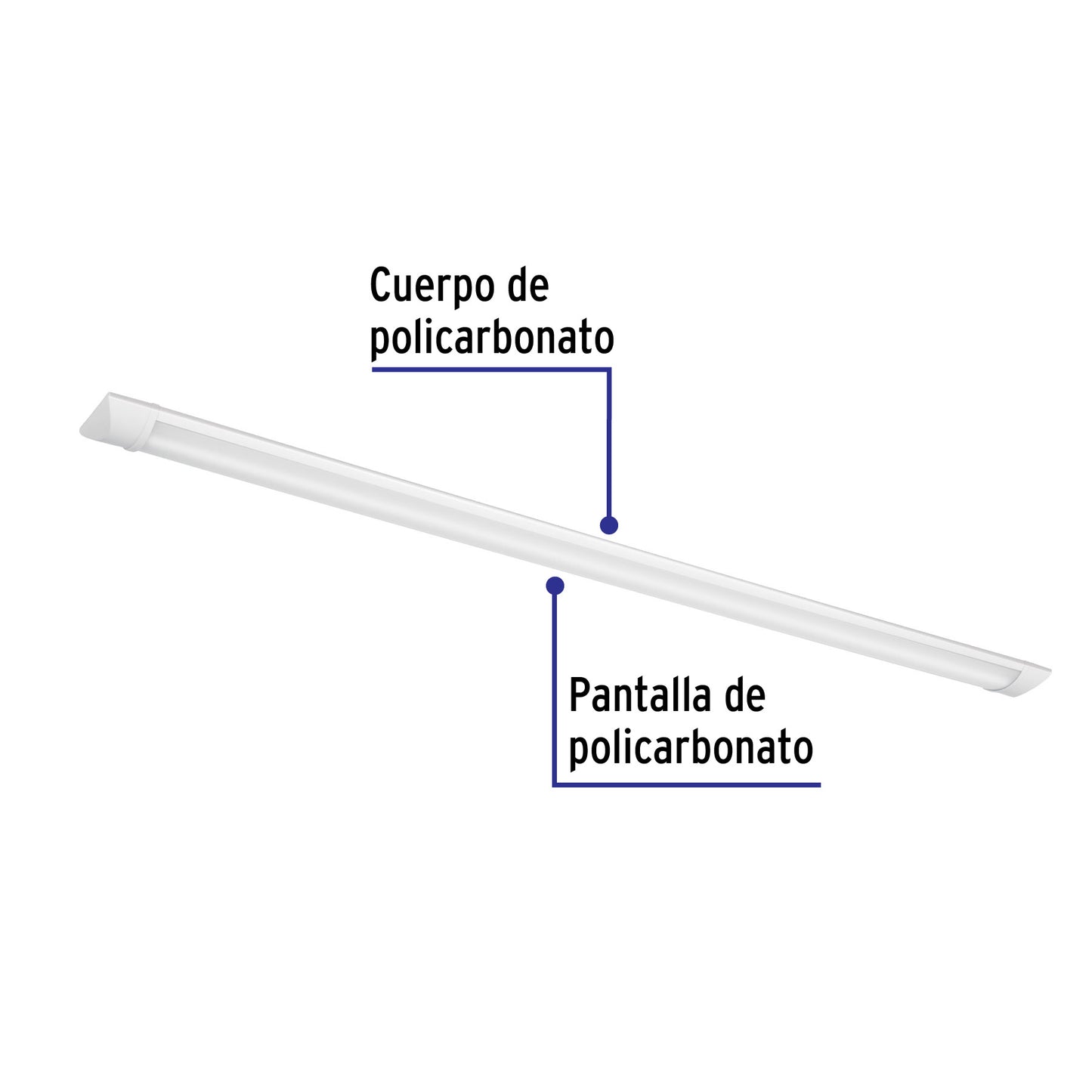 Luminario lineal delgado de LED 36 W para gabinete, Volteck | GAB-202L | 48391