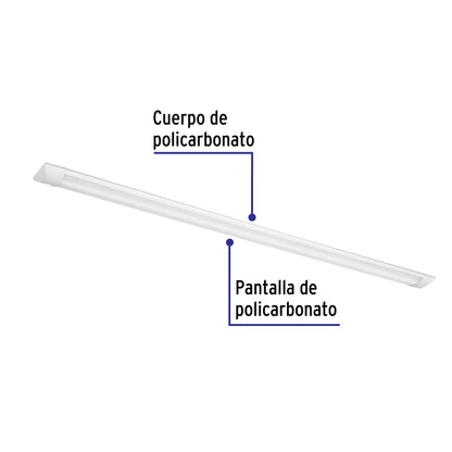 Luminario lineal delgado de LED 36 W para gabinete, Volteck | GAB-202L | 48391