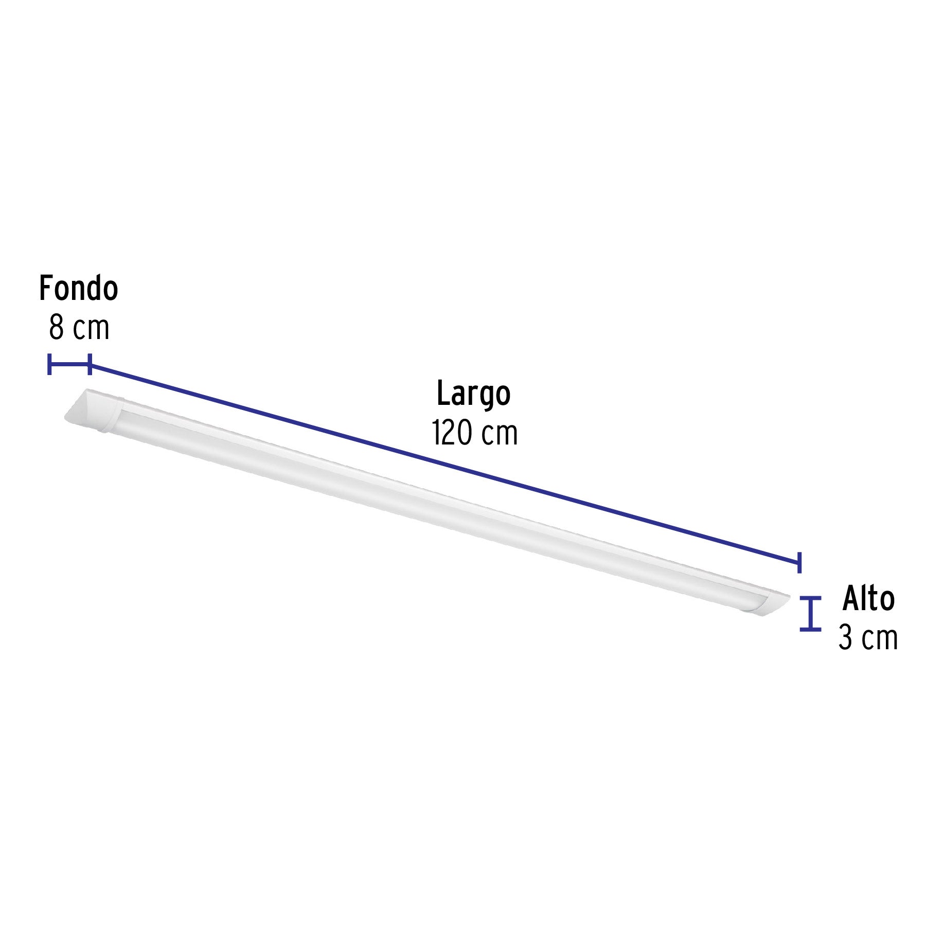 Luminario lineal delgado de LED 36 W para gabinete, Volteck | GAB-202L | 48391