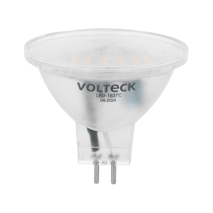 Lámpara trans. de LED 3W MR16 base GU5.3 luz cálida, blíster | LED-163TC | 48403