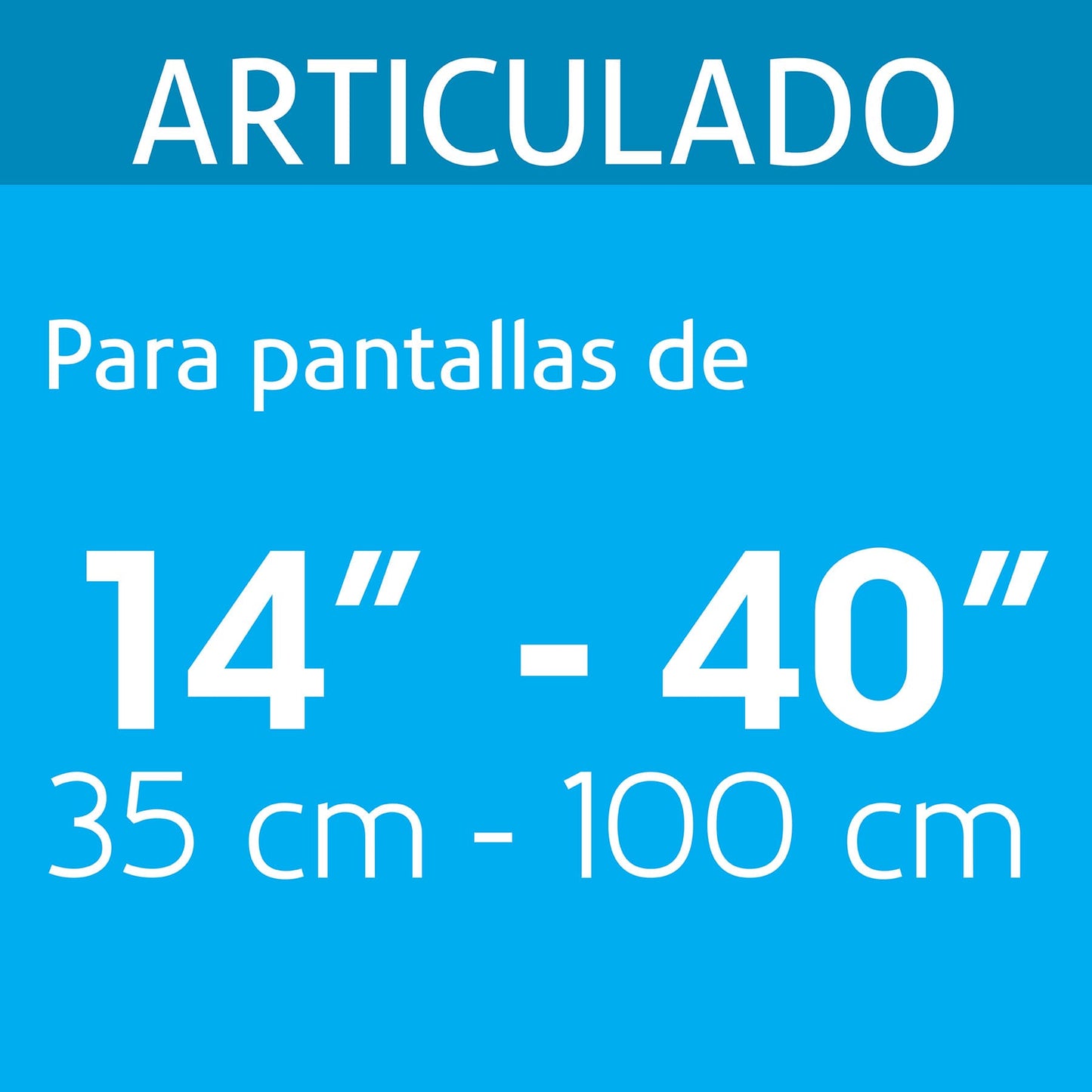 Soporte para pantallas 14' a 40' mov. angular y articulado | TVSM-40 | 48428