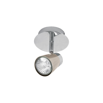Luminario de sobreponer con 1 spot base GU10, Volteck | SOB-301S | 48432