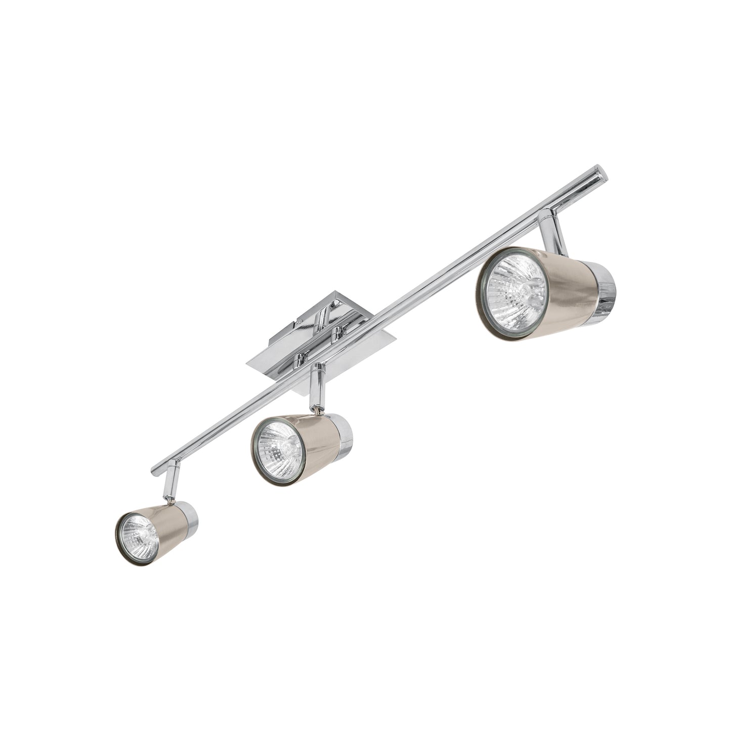 Luminario de sobreponer con 3 spots base GU10, Volteck | SOB-303S | 48434
