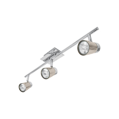Luminario de sobreponer con 3 spots base GU10, Volteck | SOB-303S | 48434