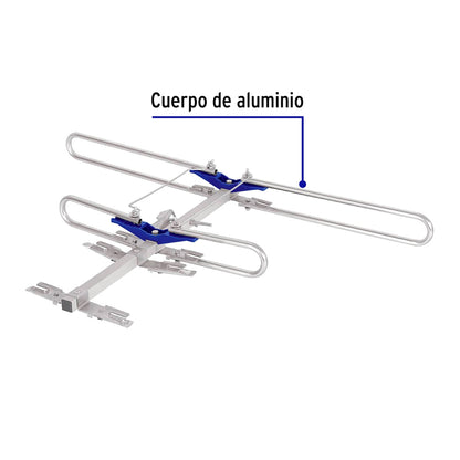 Antena aérea para TV HD, 4 elementos, Volteck | ANDO-4 | 48470