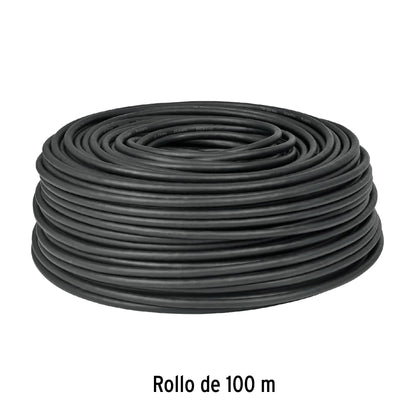 Metro de cable coaxial RG6 en rollo de 100 m, Volteck | CABCO-6 | 48474