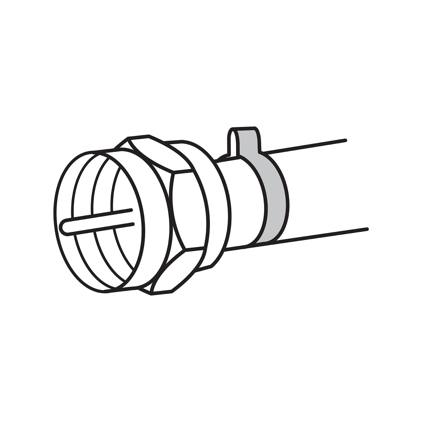 Bolsa con 4 conectores coaxiales RG 59 tipo campana, Volteck | COCO-59C | 48479