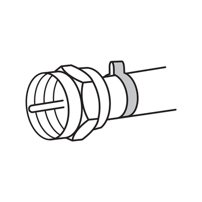 Bolsa con 4 conectores coaxiales RG 59 tipo campana, Volteck | COCO-59C | 48479