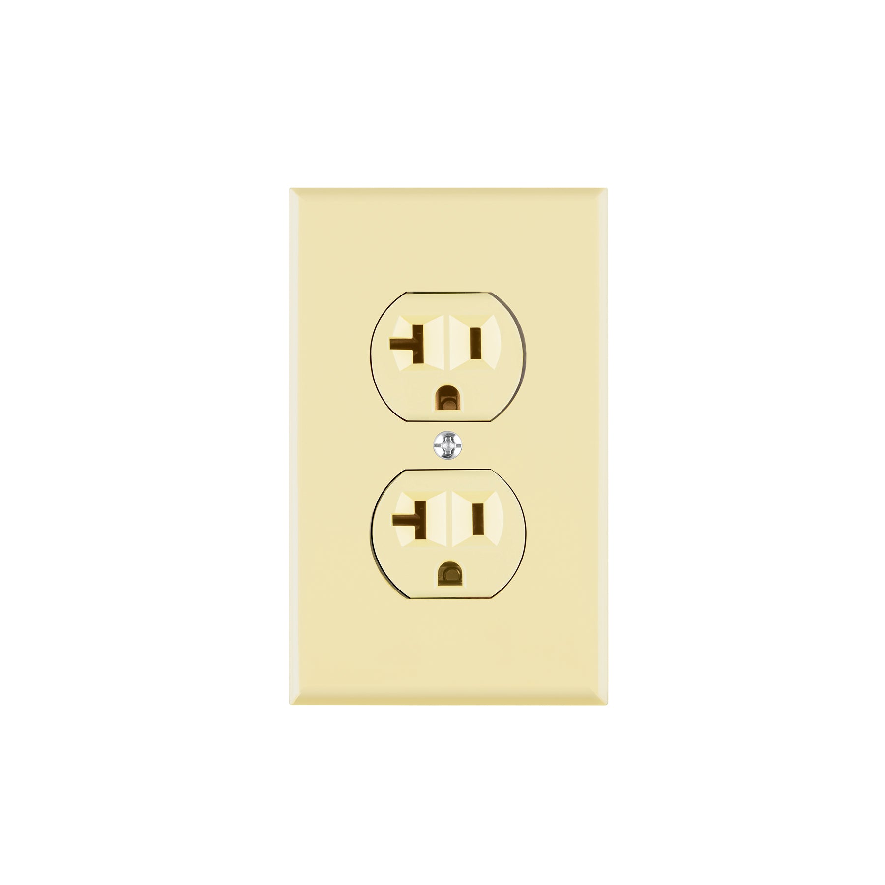 Placa armada contacto dúplex,2 polos, línea Standard, marfil | PA-CODO-MS | 48490