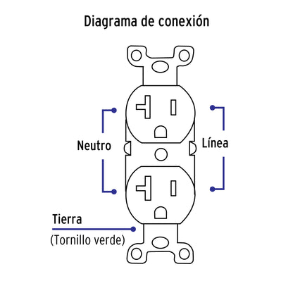 Placa armada contacto dúplex,2 polos, línea Standard, marfil | PA-CODO-MS | 48490