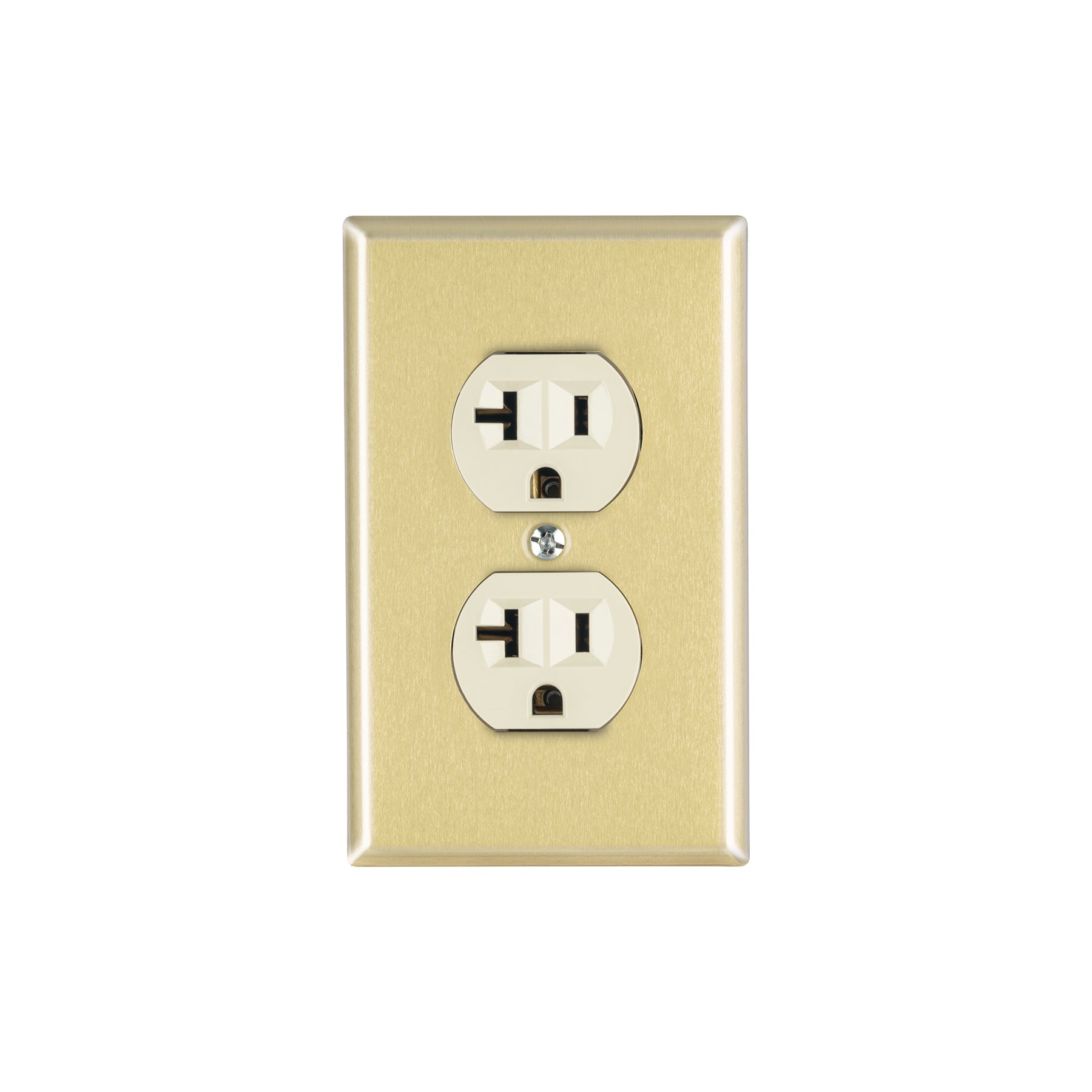 Placa armada contacto dúplex,2 polos,línea Standard,aluminio | PA-CODO-MSA | 48496