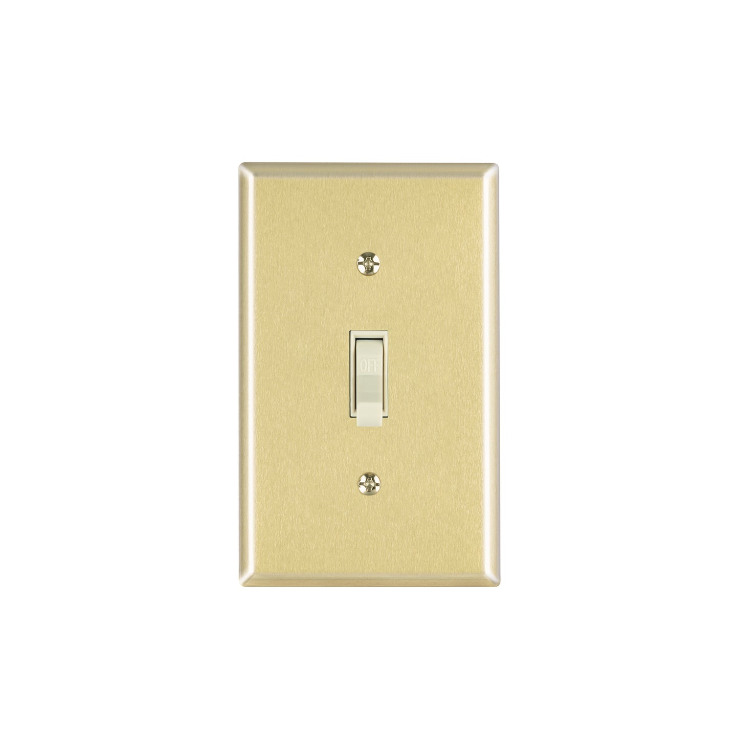 Placa armada interruptor sencillo, línea Standard, aluminio | PA-APSE-SA | 48497