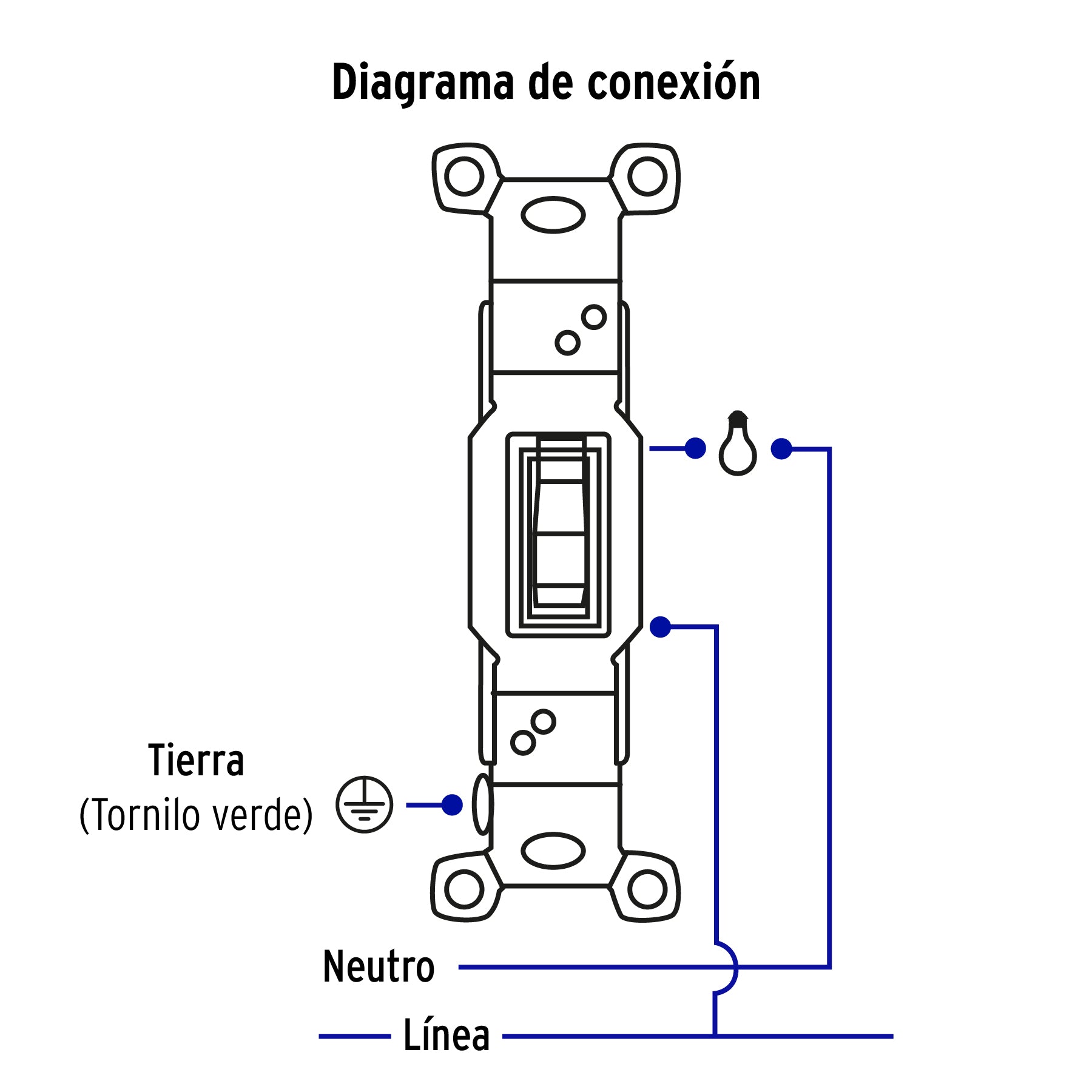 Placa armada interruptor sencillo, línea Standard, aluminio | PA-APSE-SA | 48497
