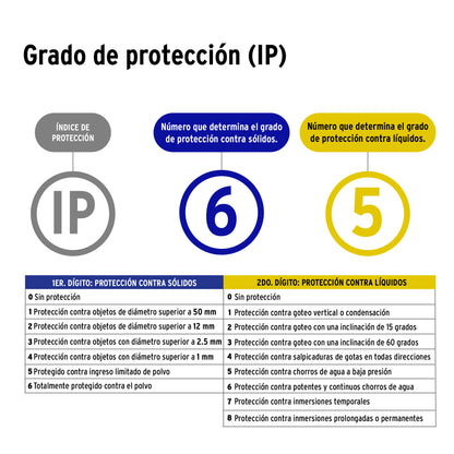 Luminario suburbano LED 150 W 6500 K, plano, VOLTECK | SUB-842L | 48514