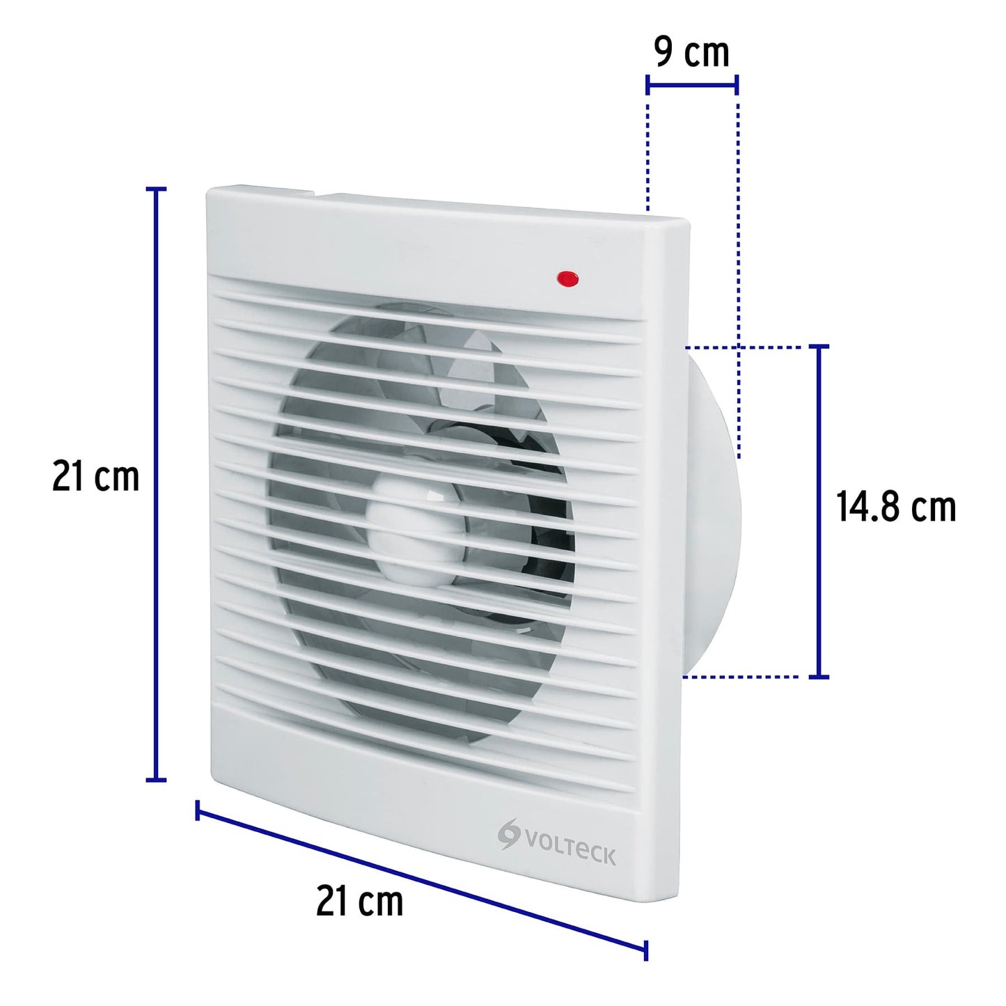 Extractor de aire de 6', blanco, VOLTECK | EXA-6B | 48532