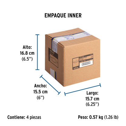 Luminario LED plafón 6W 6500K ultradelgado redondo, VOLTECK | EMP-200L | 48546