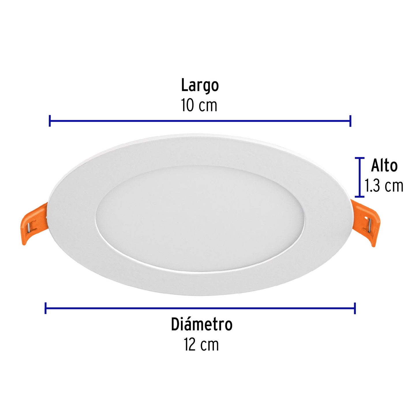 Luminario LED plafón 6W 6500K ultradelgado redondo, VOLTECK | EMP-200L | 48546