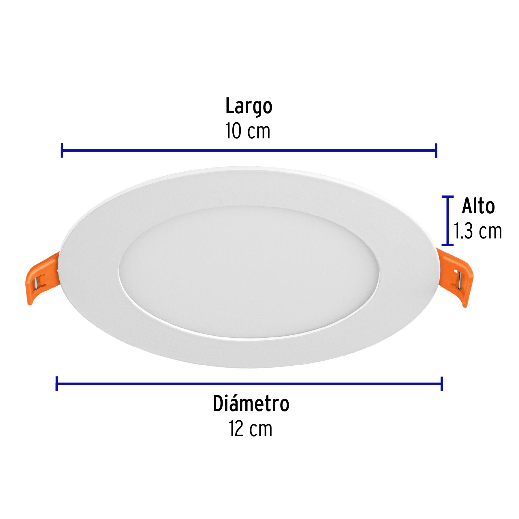 Luminario LED plafón 6W 6500K ultradelgado redondo, VOLTECK | EMP-200L | 48546