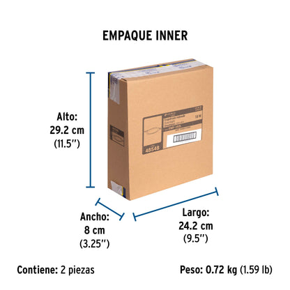 Luminario LED plafón 18W 6500K ultradelgado redondo, VOLTECK | EMP-202L | 48548