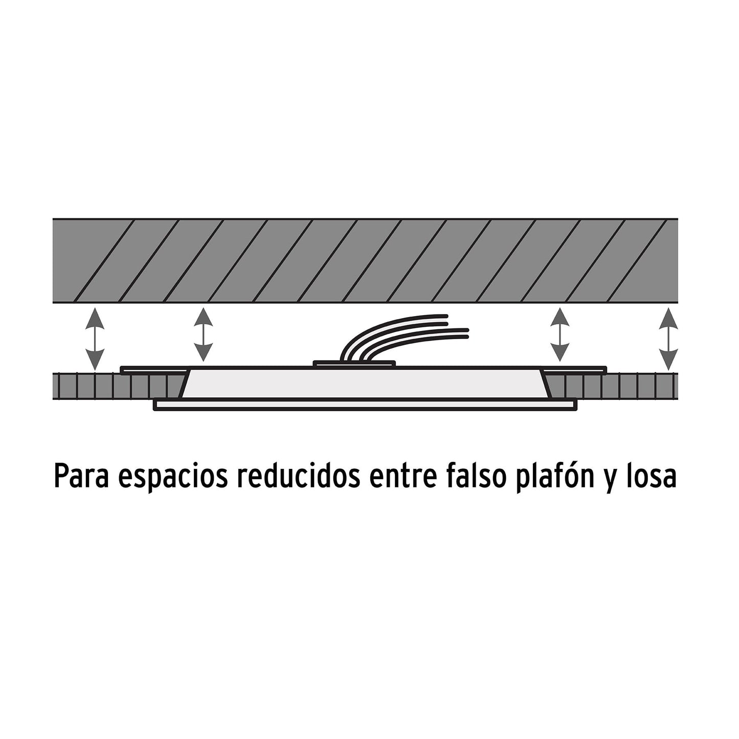 Luminario LED plafón 18W 6500K ultradelgado redondo, VOLTECK | EMP-202L | 48548