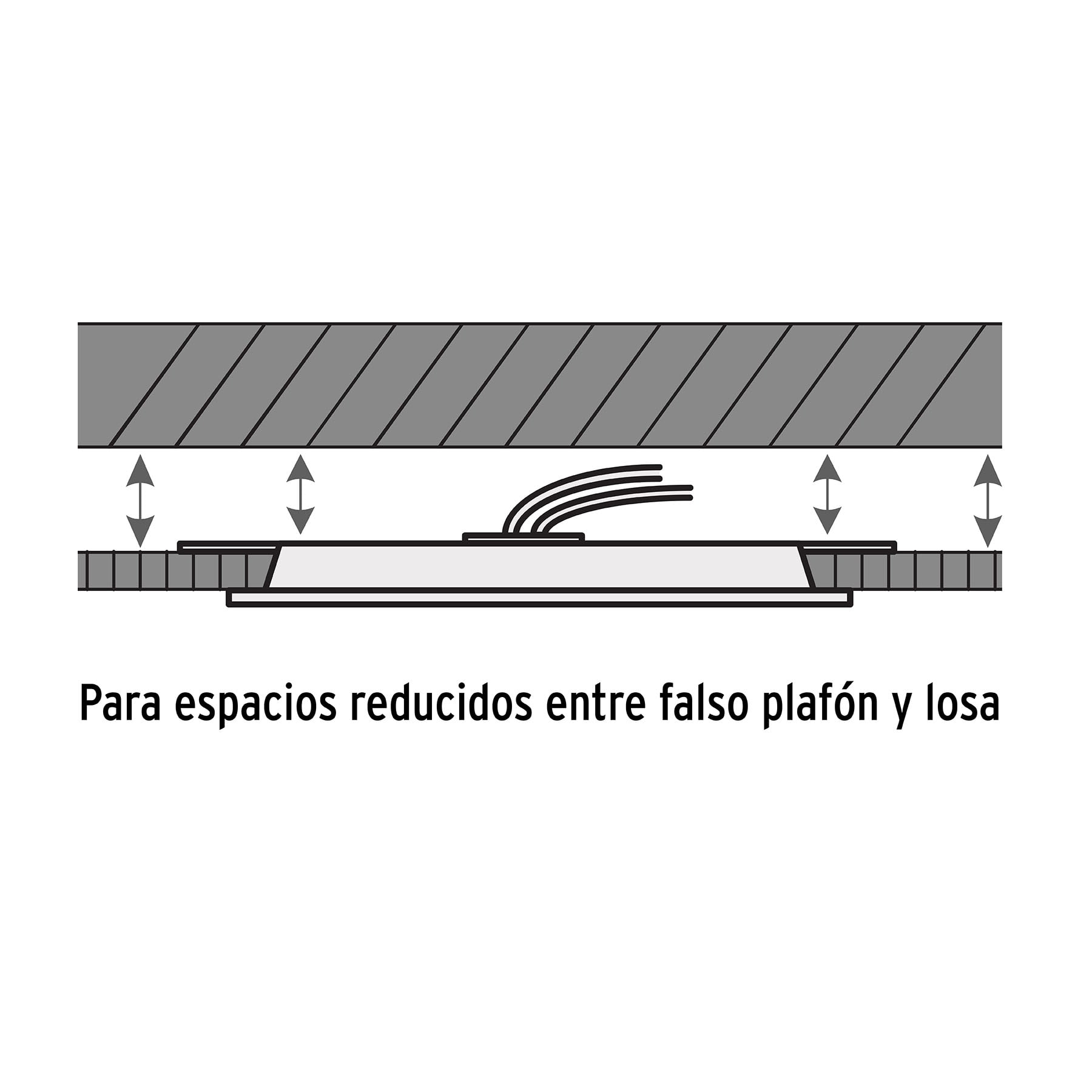 Luminario LED plafón 18W 6500K ultradelgado redondo, VOLTECK | EMP-202L | 48548