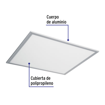 Panel delgado colgante de LED 45 W 60 x 60 cm luz de día | COL-400L | 48549