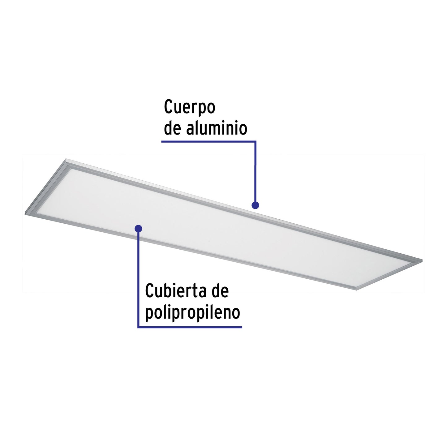 Panel delgado colgante de LED 45 W 30 x 120 cm luz de día | COL-401L | 48550