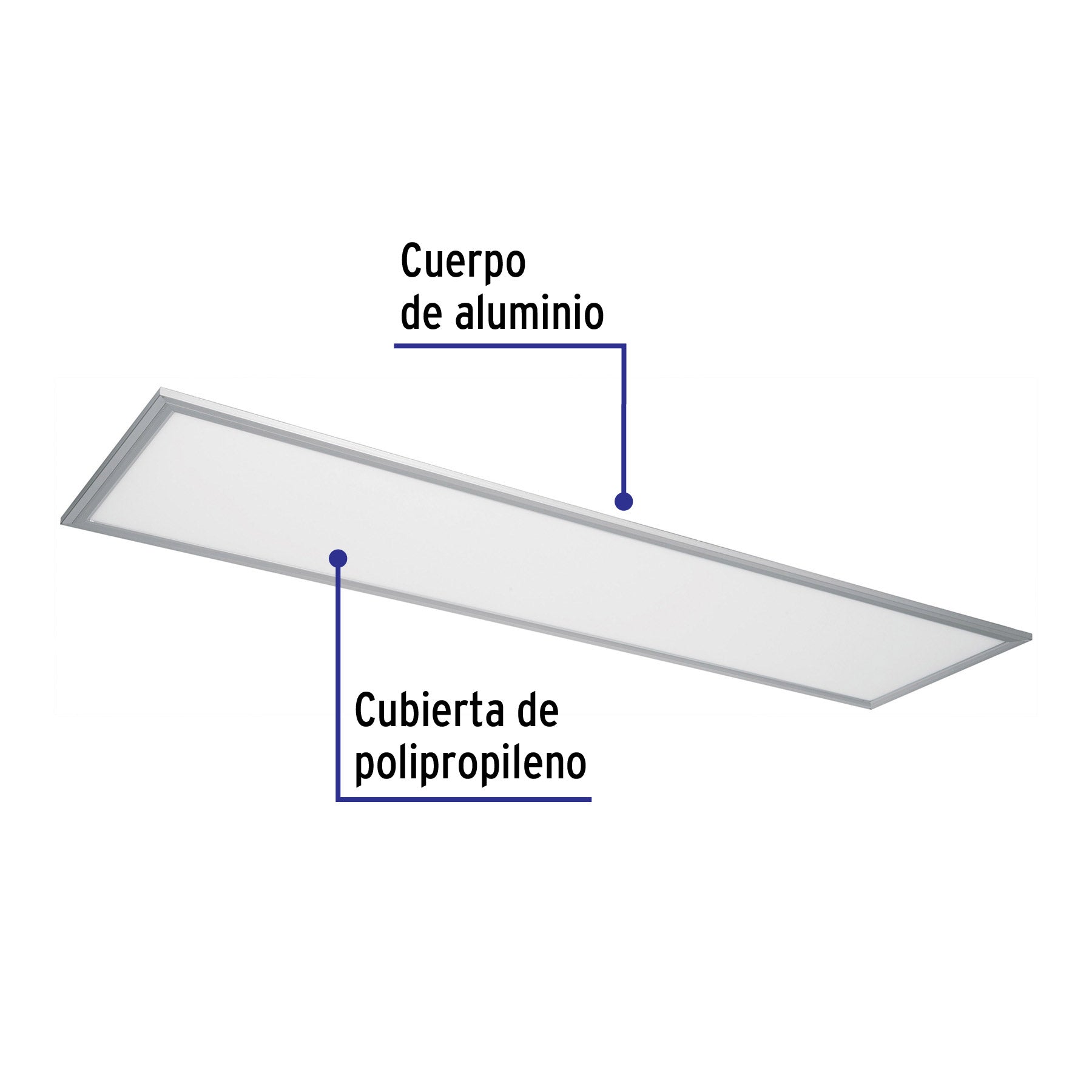 Panel delgado colgante de LED 45 W 30 x 120 cm luz de día | COL-401L | 48550